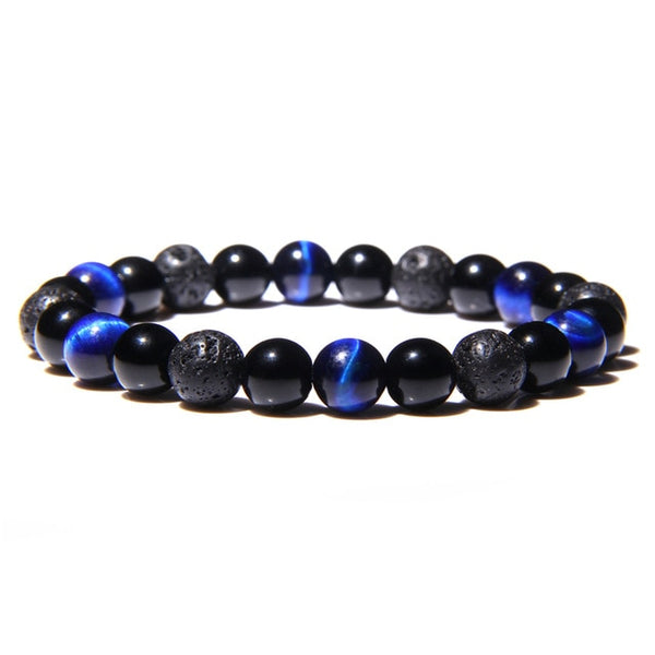 Natural Black Obsidian Hematite Tiger Eye Beads Bracelets Men for Magnetic Health Protection Women Jewelry Pulsera Hombre